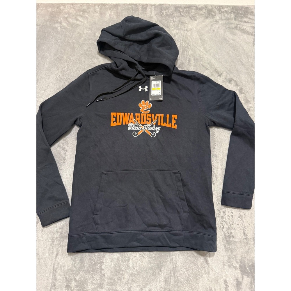 Under Armour Hustle Fleece Hoody Womens Medium Black Edwardsville Field Hockey